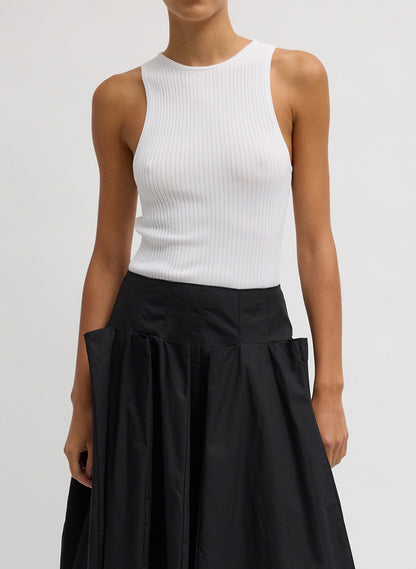 Ribbed Sweater Cut Out Tank | Tibi Classic