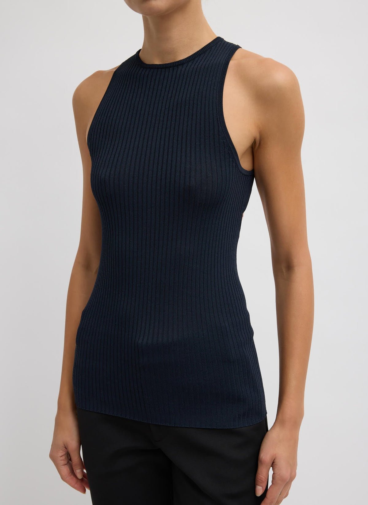 Ribbed Sweater Cut Out Tank | Tibi Smart Buy