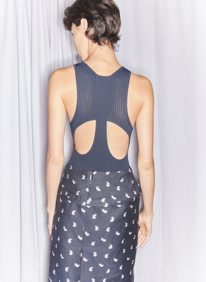 Ribbed Sweater Cut Out Tank | Tibi Smart Buy