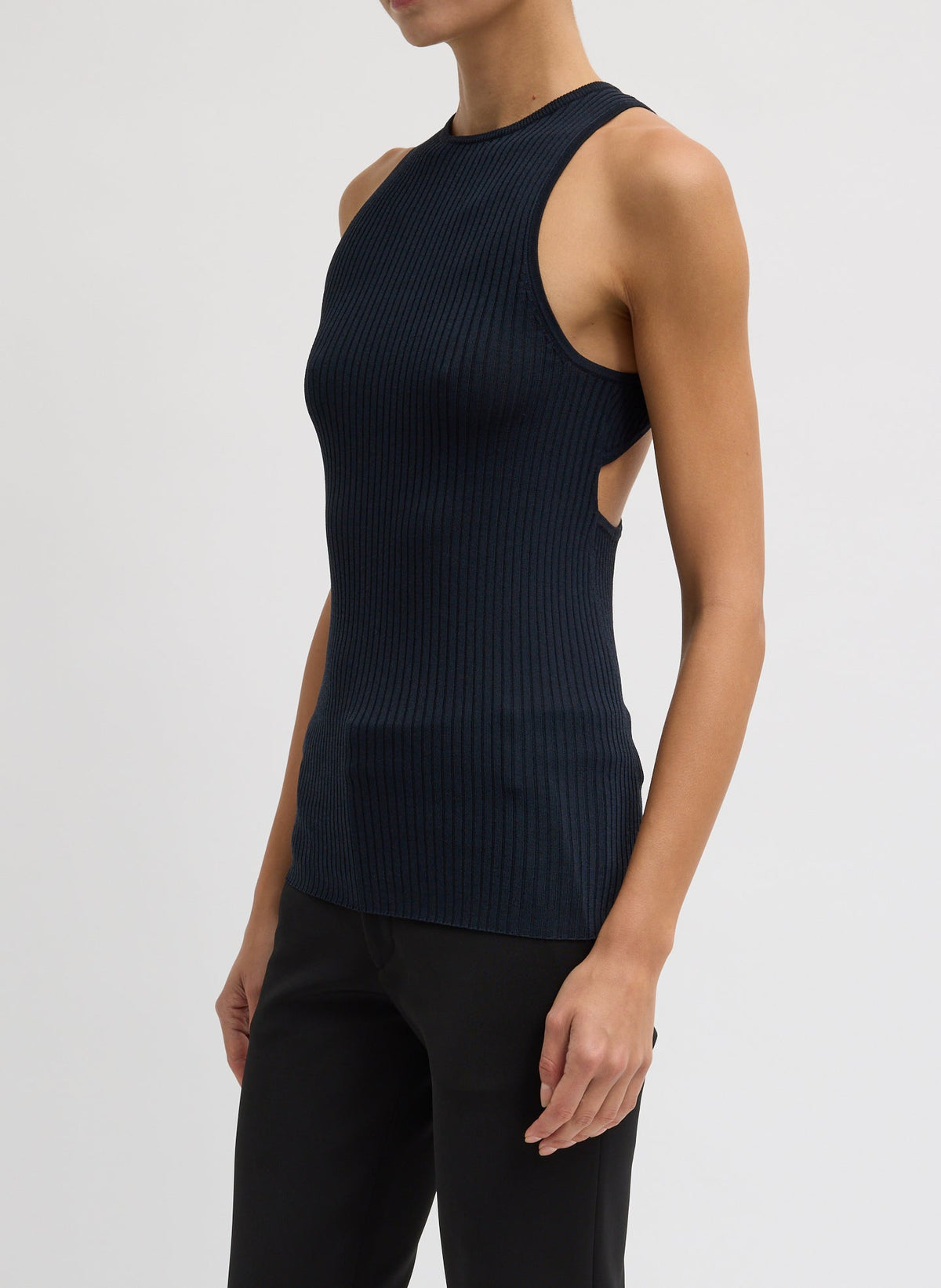 Ribbed Sweater Cut Out Tank | Tibi Smart Buy