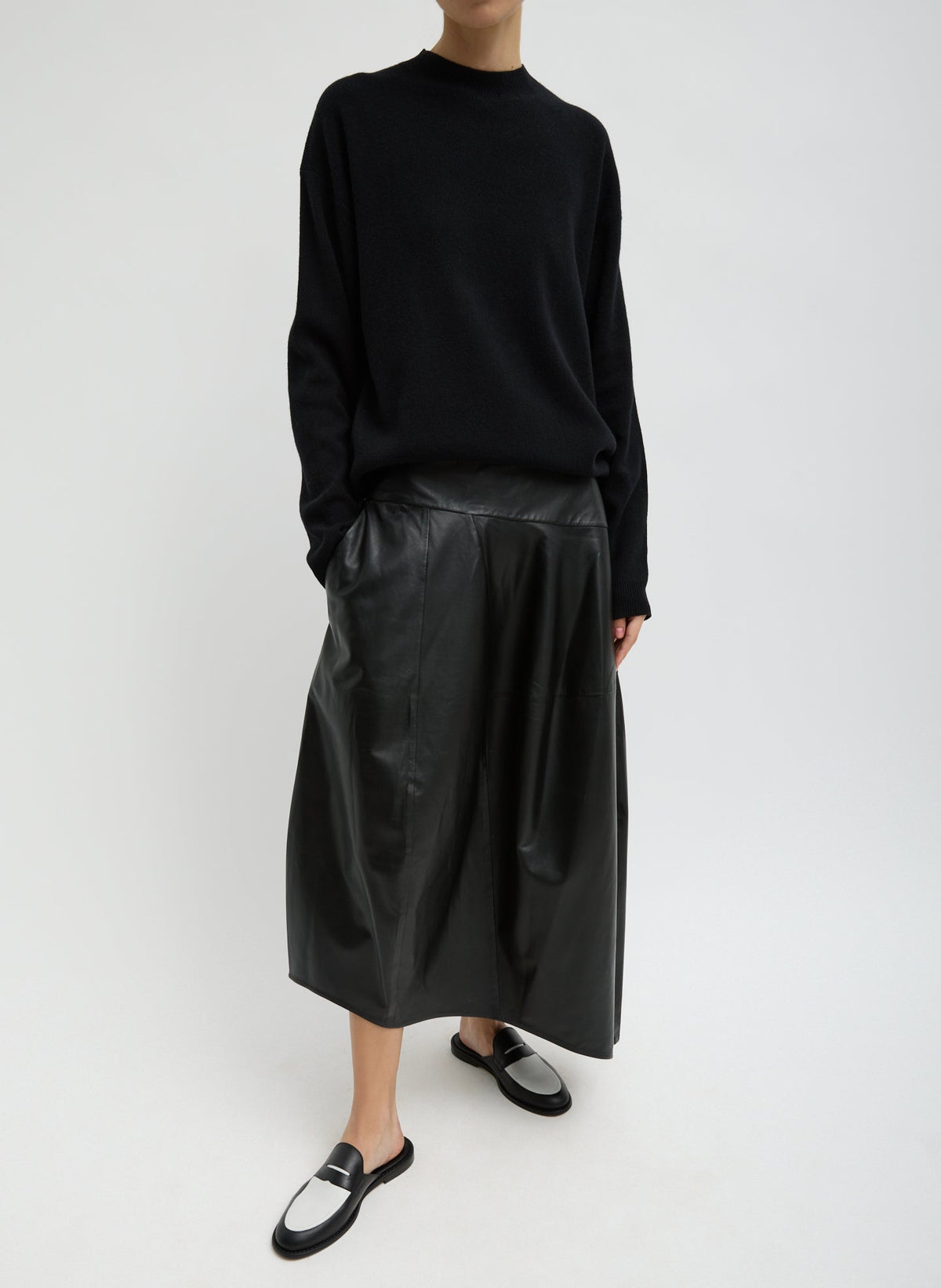 Anna Merino Wool Cut Out Racerback Pullover | Tibi Everyday