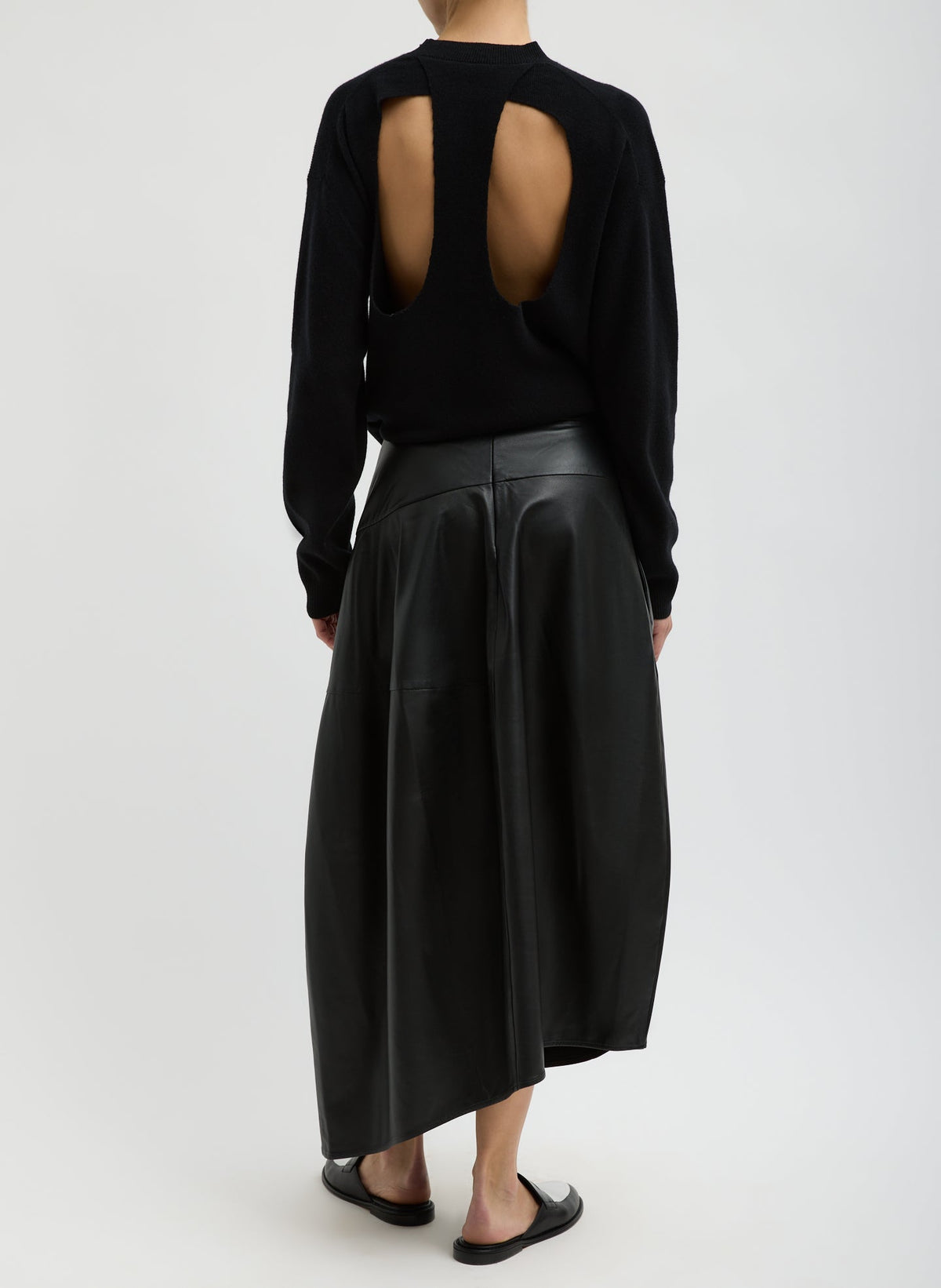 Anna Merino Wool Cut Out Racerback Pullover | Tibi Everyday