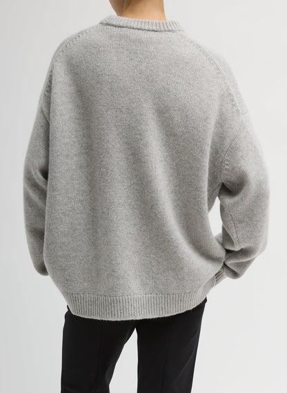 Soft Wool Ski Easy Pullover Crewneck Sweater | Tibi Recommended