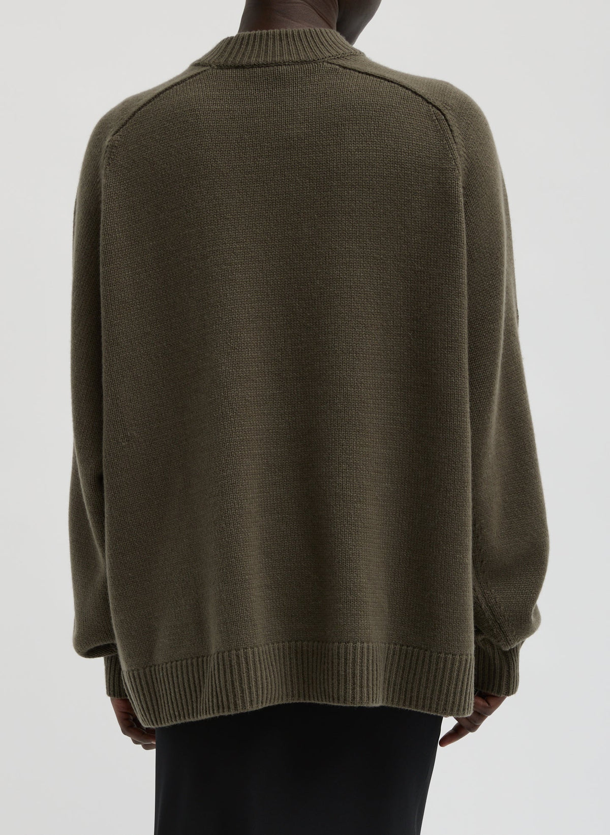 Cashmere Crewneck Oversized Pullover Sweater | Tibi Popular