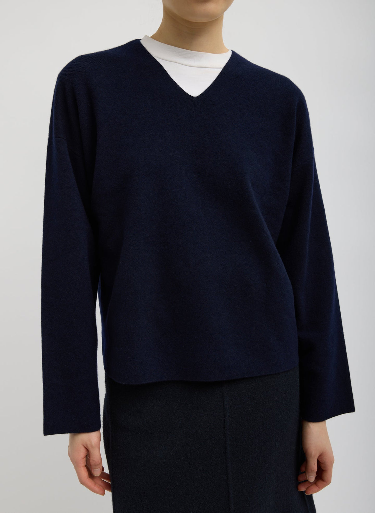Double Faced Cashmere Oversized Easy Sweater | Tibi Hot Sale
