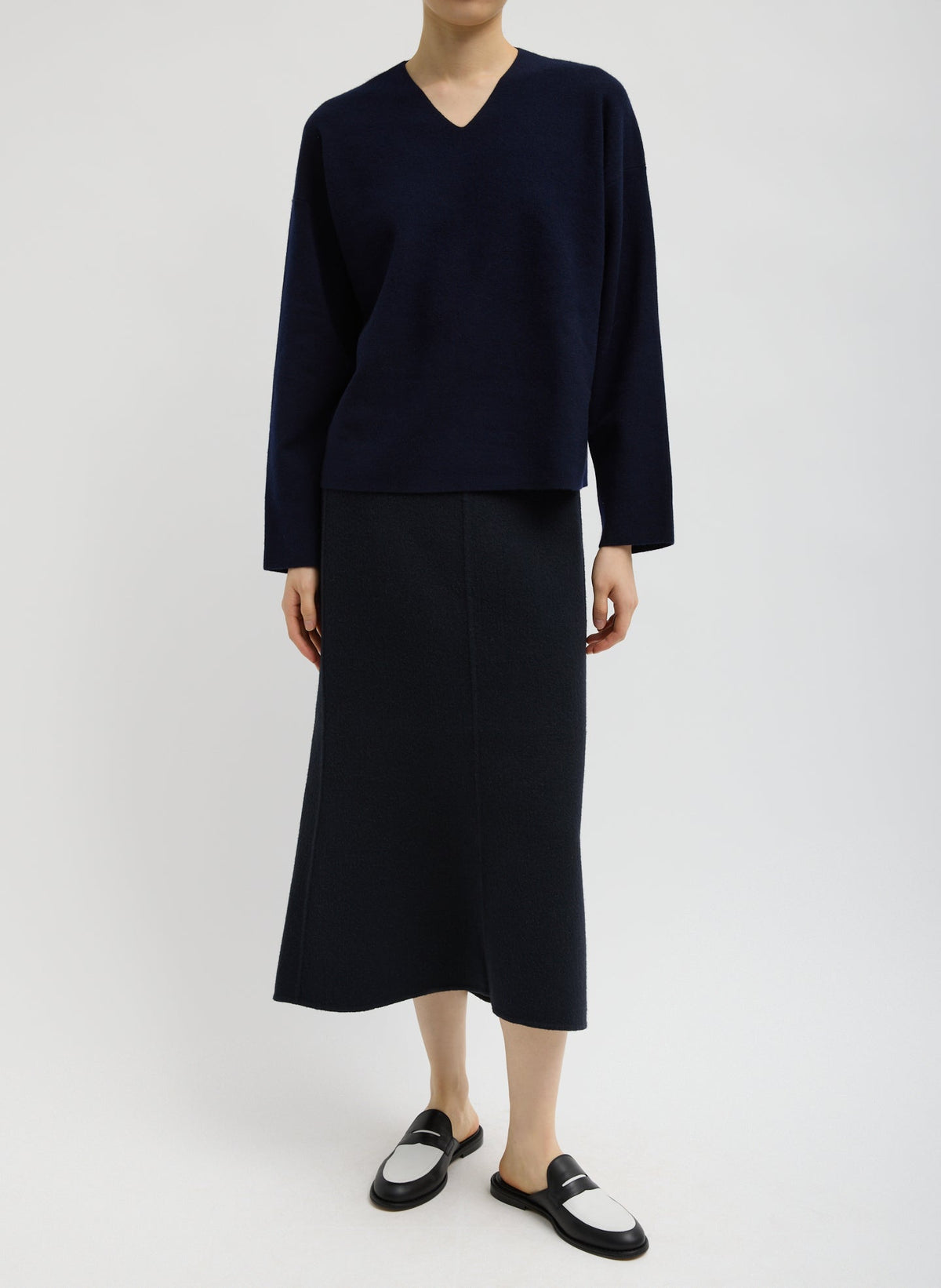Double Faced Cashmere Oversized Easy Sweater | Tibi Hot Sale