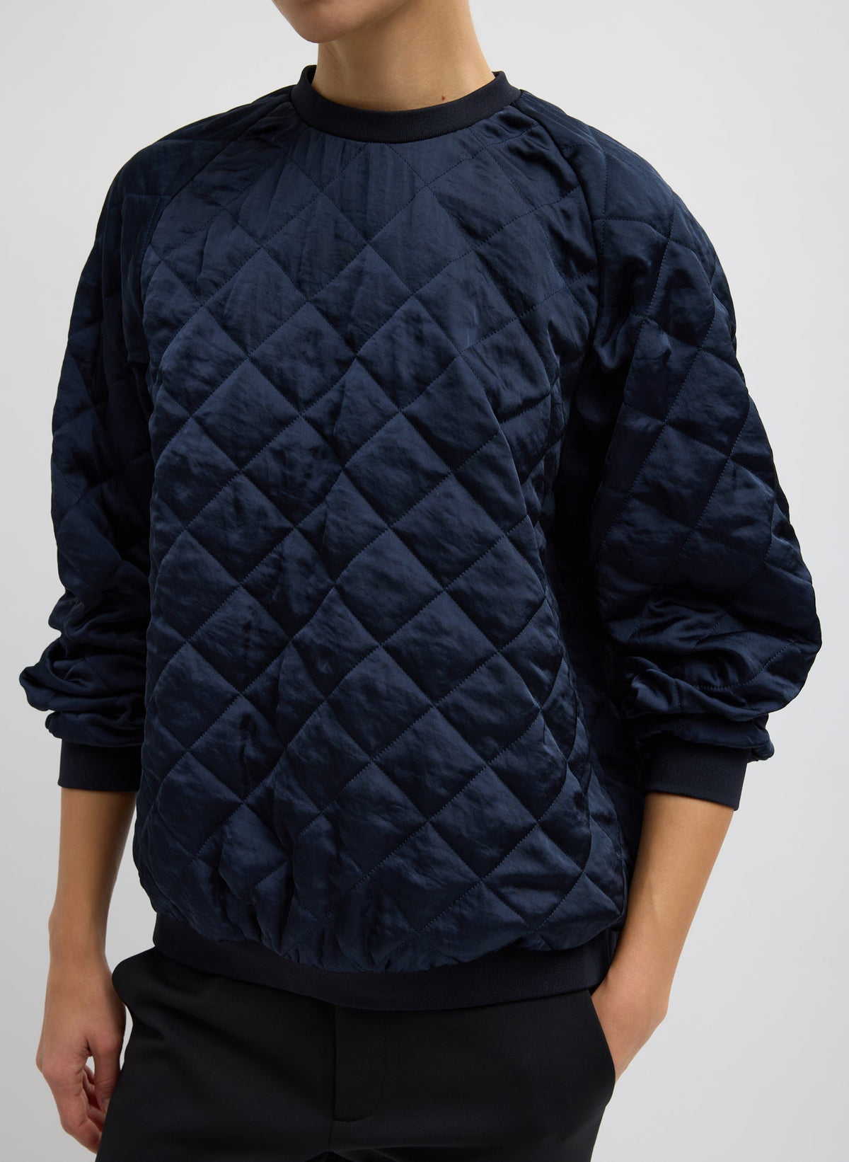 Cozy Quilting Sweatshirt | Tibi Exclusive