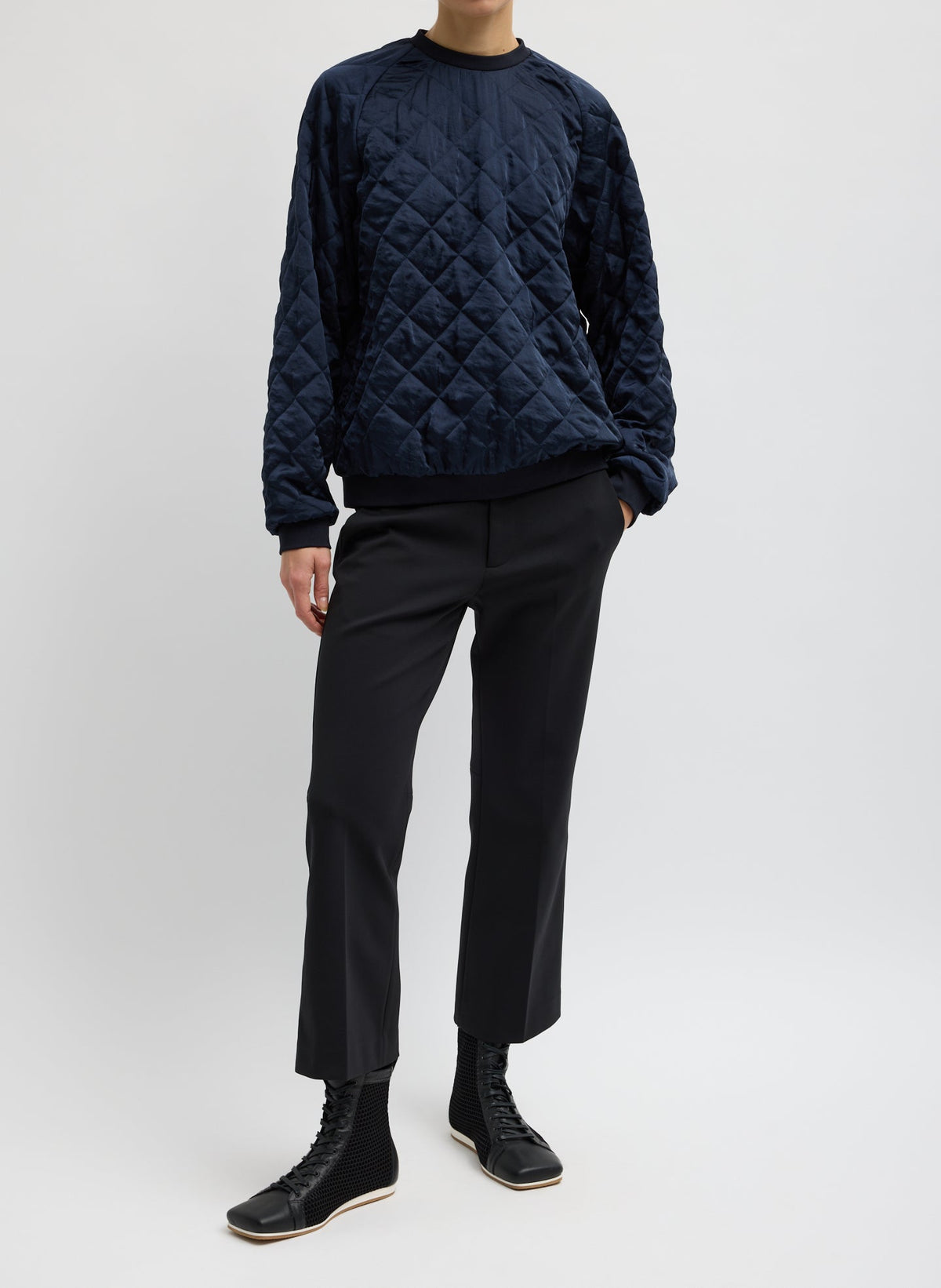 Cozy Quilting Sweatshirt | Tibi Exclusive