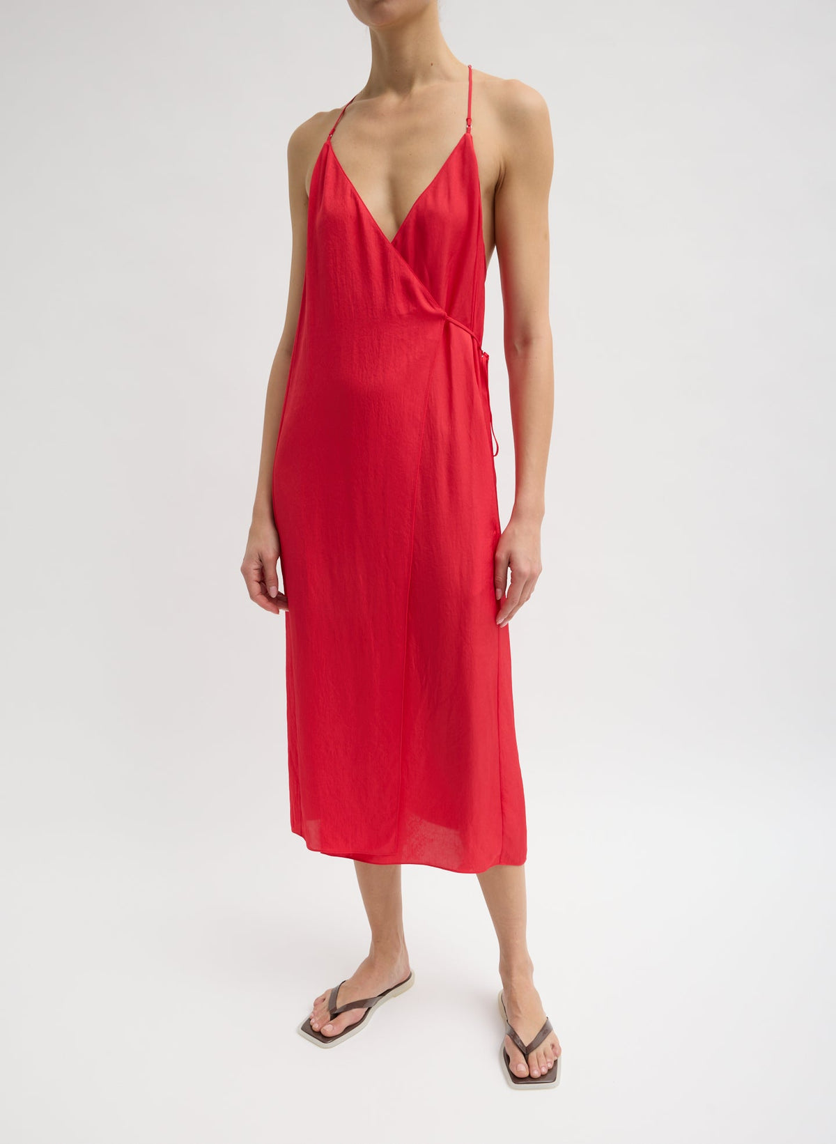 Summer Slip Wrap Dress | Tibi Latest