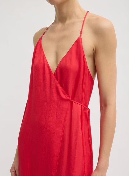 Summer Slip Wrap Dress | Tibi Latest