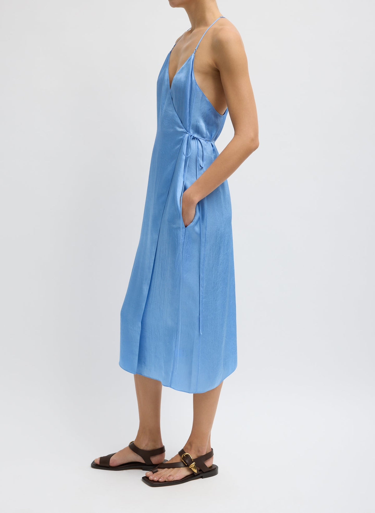 Summer Slip Wrap Dress | Tibi Everyday