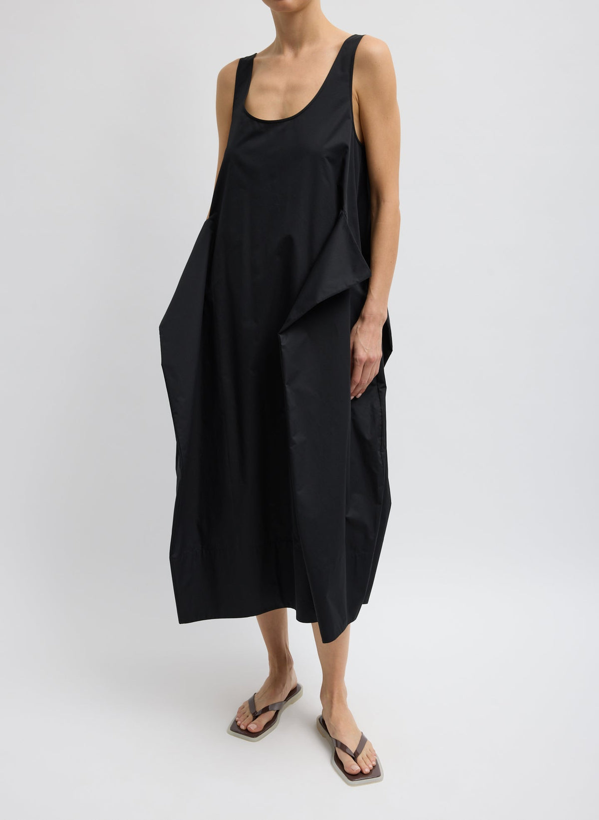 Eco Poplin Tank Dress | Tibi Trusted