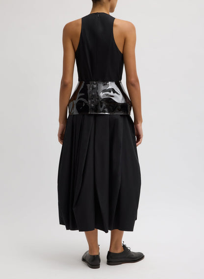 Compact Eco Poplin Pinched Pleat Dress | Tibi Best Price