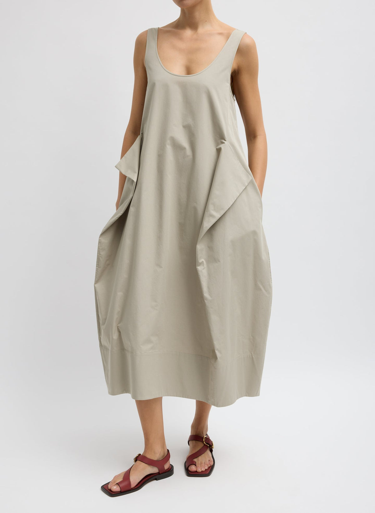 Eco Poplin Tank Dress | Tibi Sale