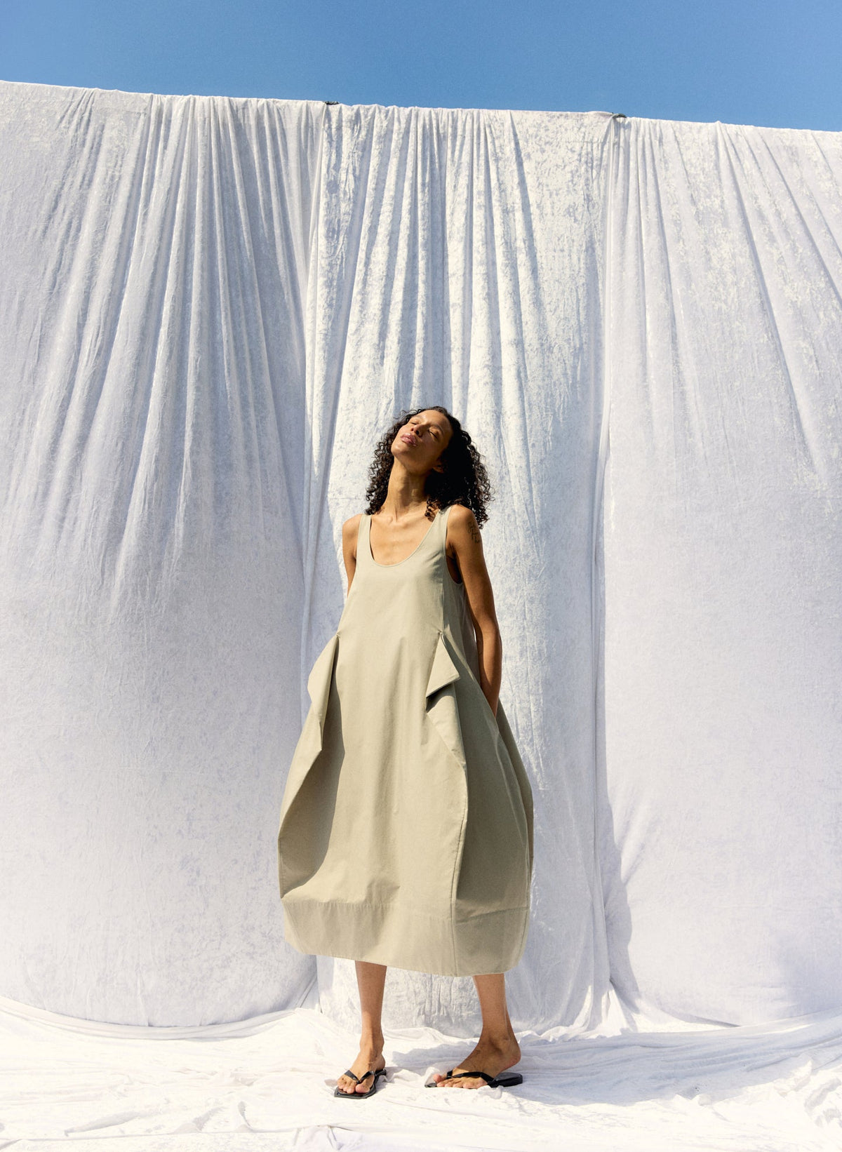 Eco Poplin Tank Dress | Tibi Sale