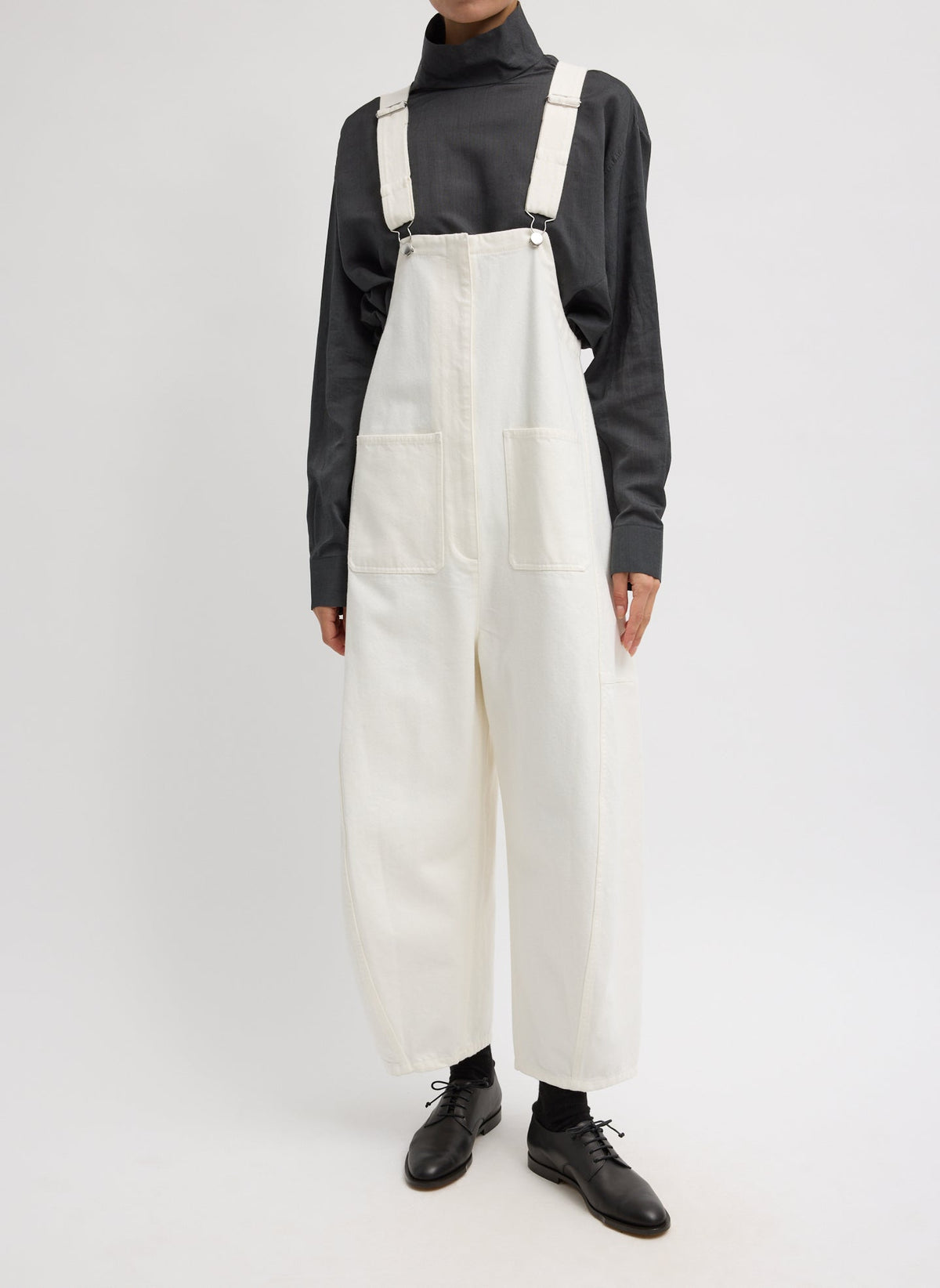 White Denim Jumpsuit | Tibi Classic