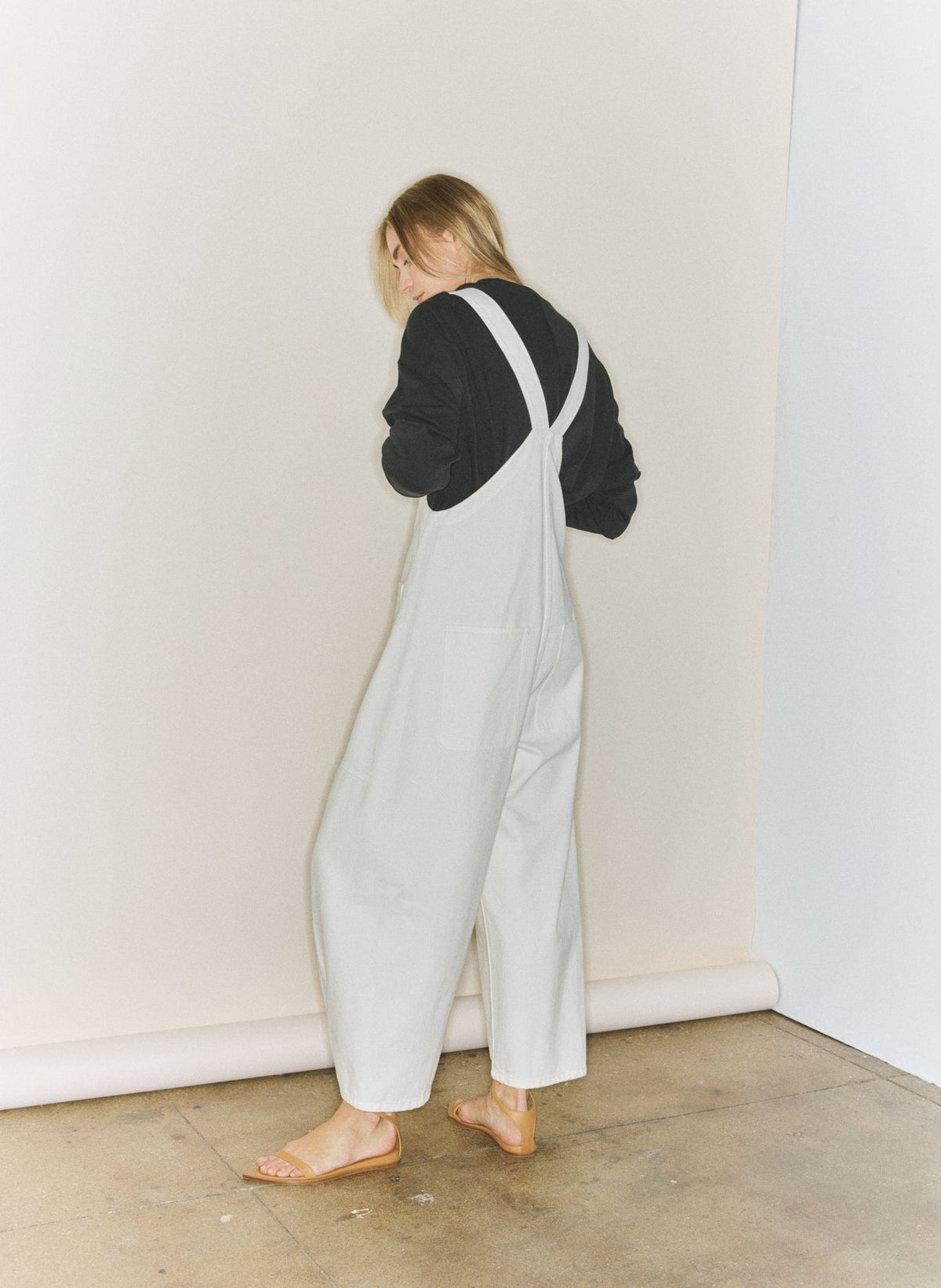 White Denim Jumpsuit | Tibi Classic