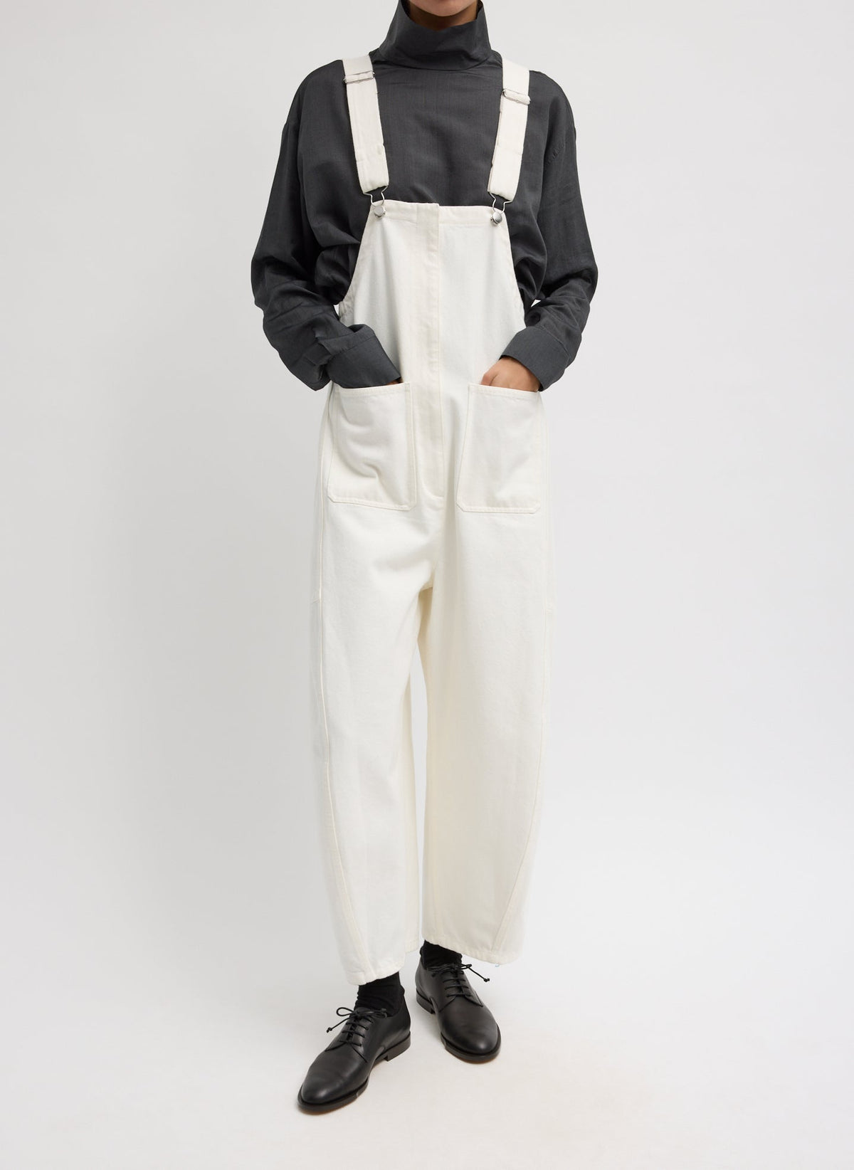 White Denim Jumpsuit | Tibi Classic