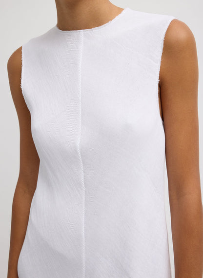 Viscose Plisse Sleeveless Bias Short Tunic Dress | Tibi Discount