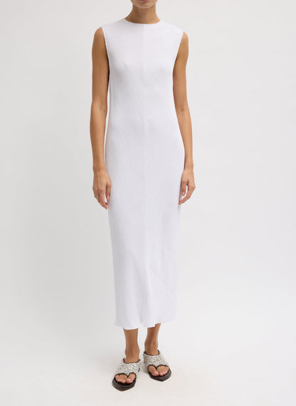 Viscose Plisse Sleeveless Bias Dress | Tibi Recommended