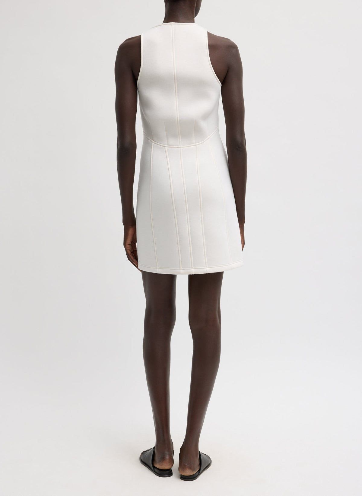 Bonded Viscose Sculpted Sleeveless Tunic Tank | Tibi Deals