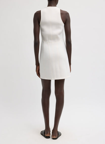 Bonded Viscose Sculpted Sleeveless Tunic Tank | Tibi Deals