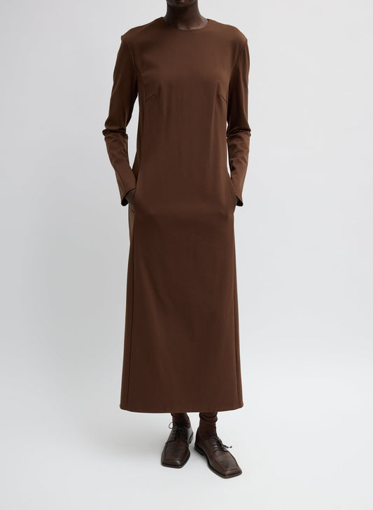 Compact Ultra Stretch Knit Dress With Cut Out Back | Tibi Deals