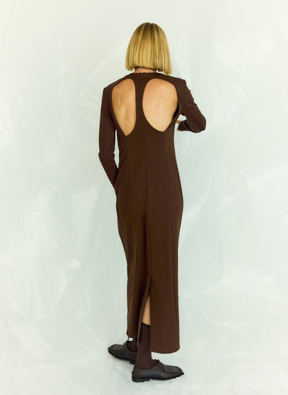 Compact Ultra Stretch Knit Dress With Cut Out Back | Tibi Deals