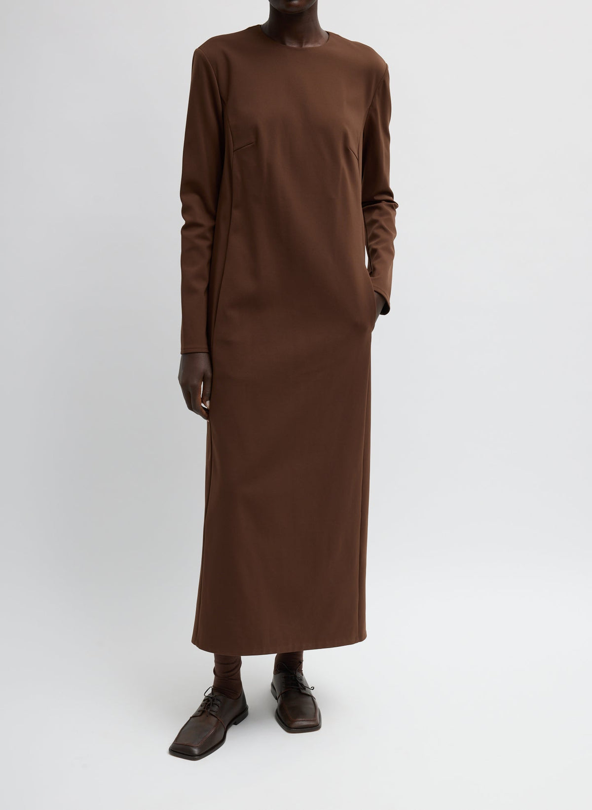 Compact Ultra Stretch Knit Dress With Cut Out Back | Tibi Deals