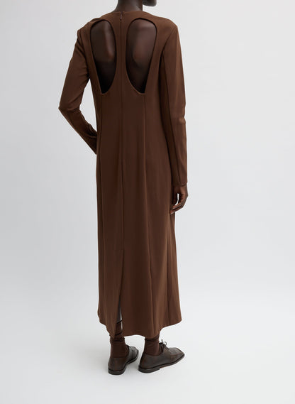 Compact Ultra Stretch Knit Dress With Cut Out Back | Tibi Deals