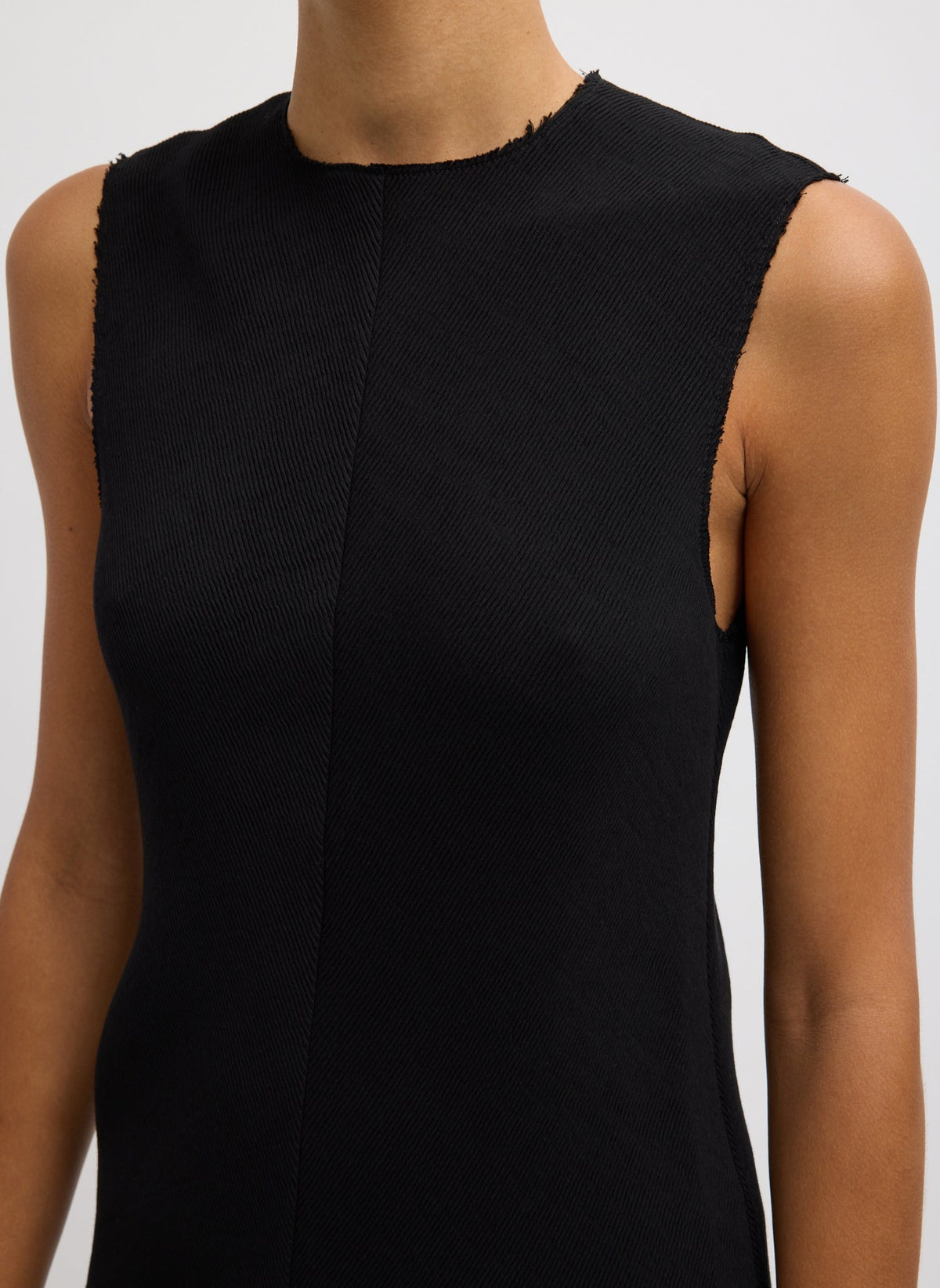 Viscose Plisse Sleeveless Bias Dress | Tibi Smart Buy