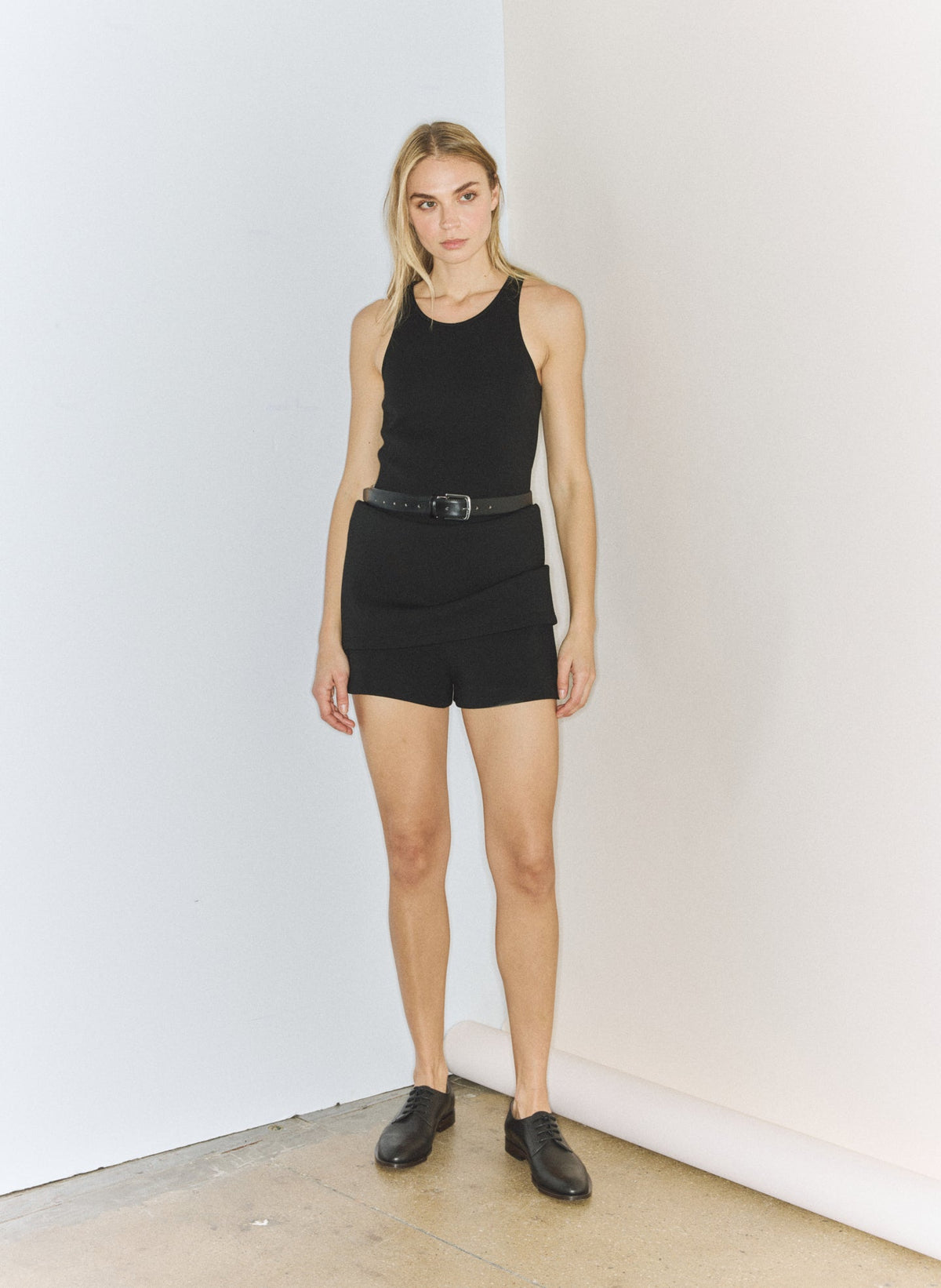 Bonded Viscose Sculpted Sleeveless Tunic Tank | Tibi Special Offer