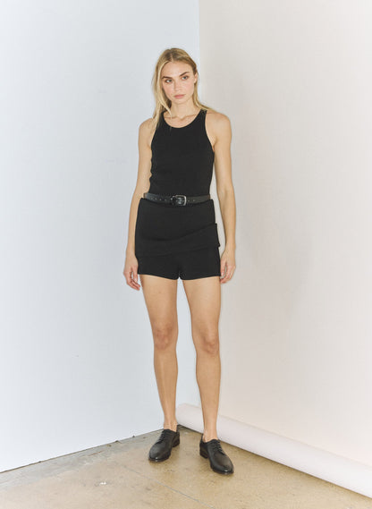 Bonded Viscose Sculpted Sleeveless Tunic Tank | Tibi Special Offer