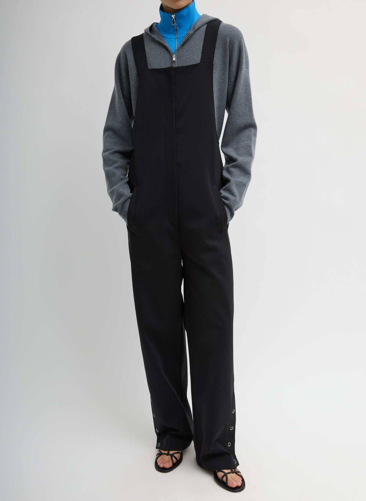 Compact Tech Knit Overalls | Tibi Trending