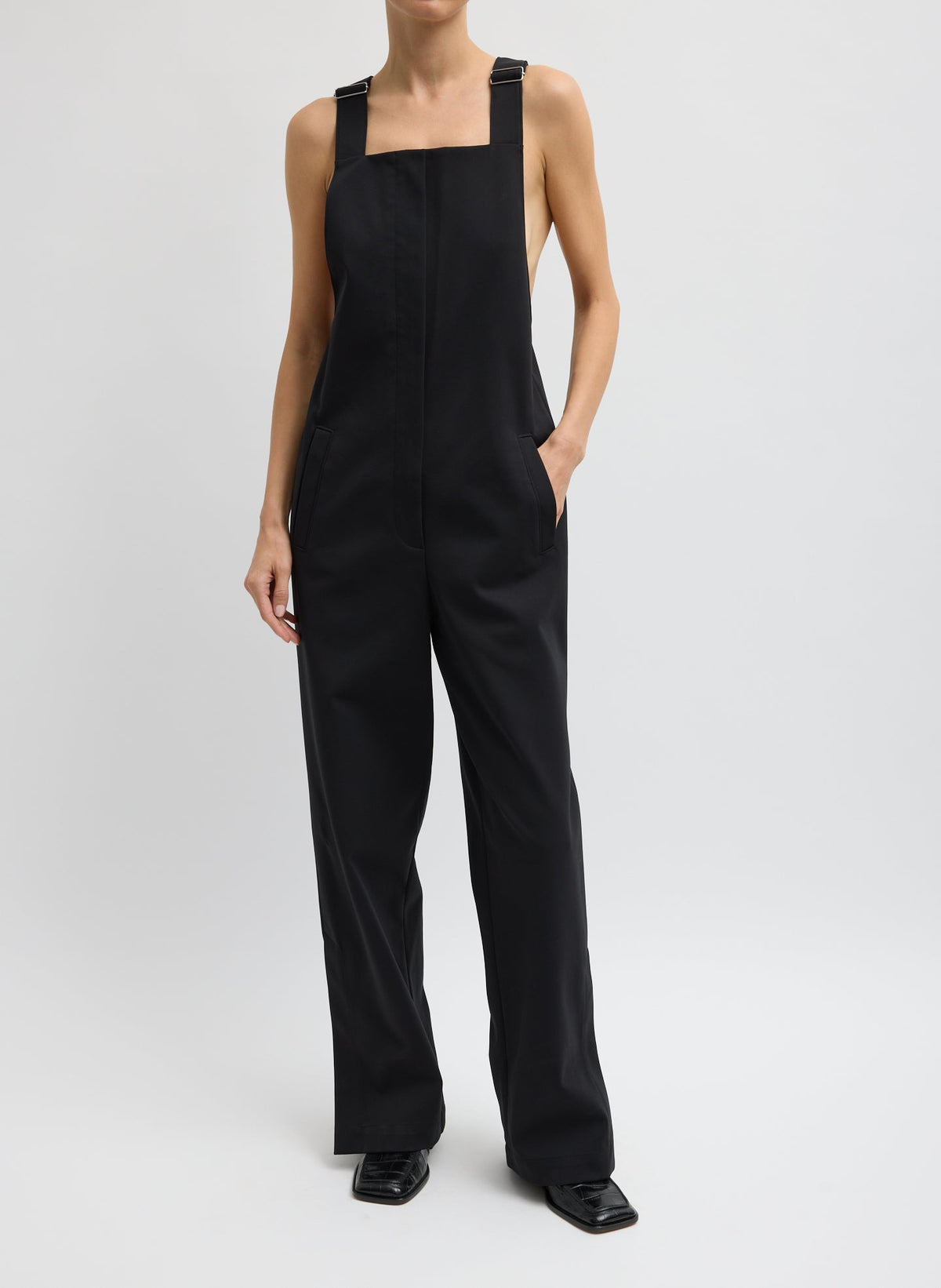 Compact Tech Knit Overalls | Tibi Trending