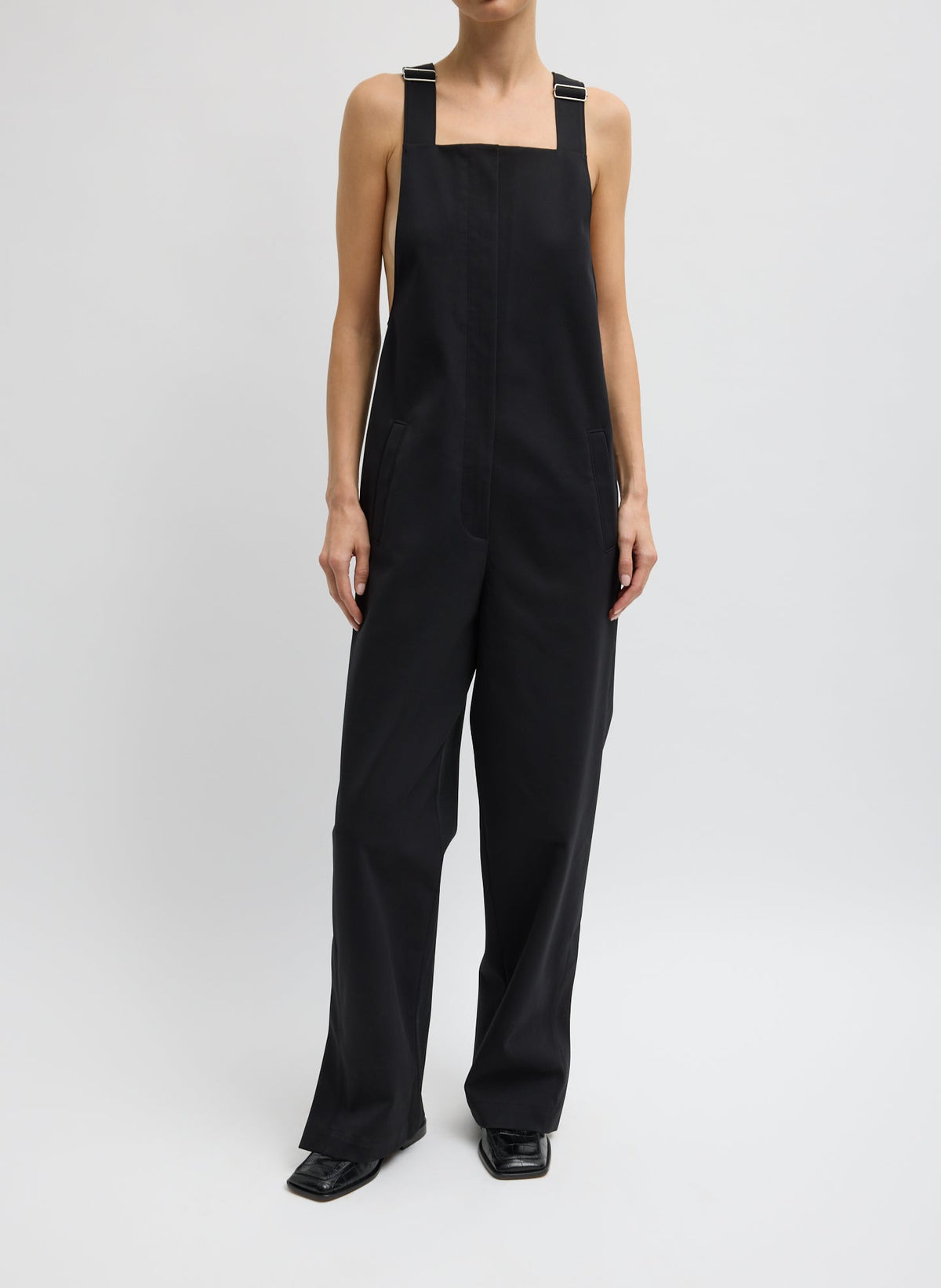 Compact Tech Knit Overalls | Tibi Trending