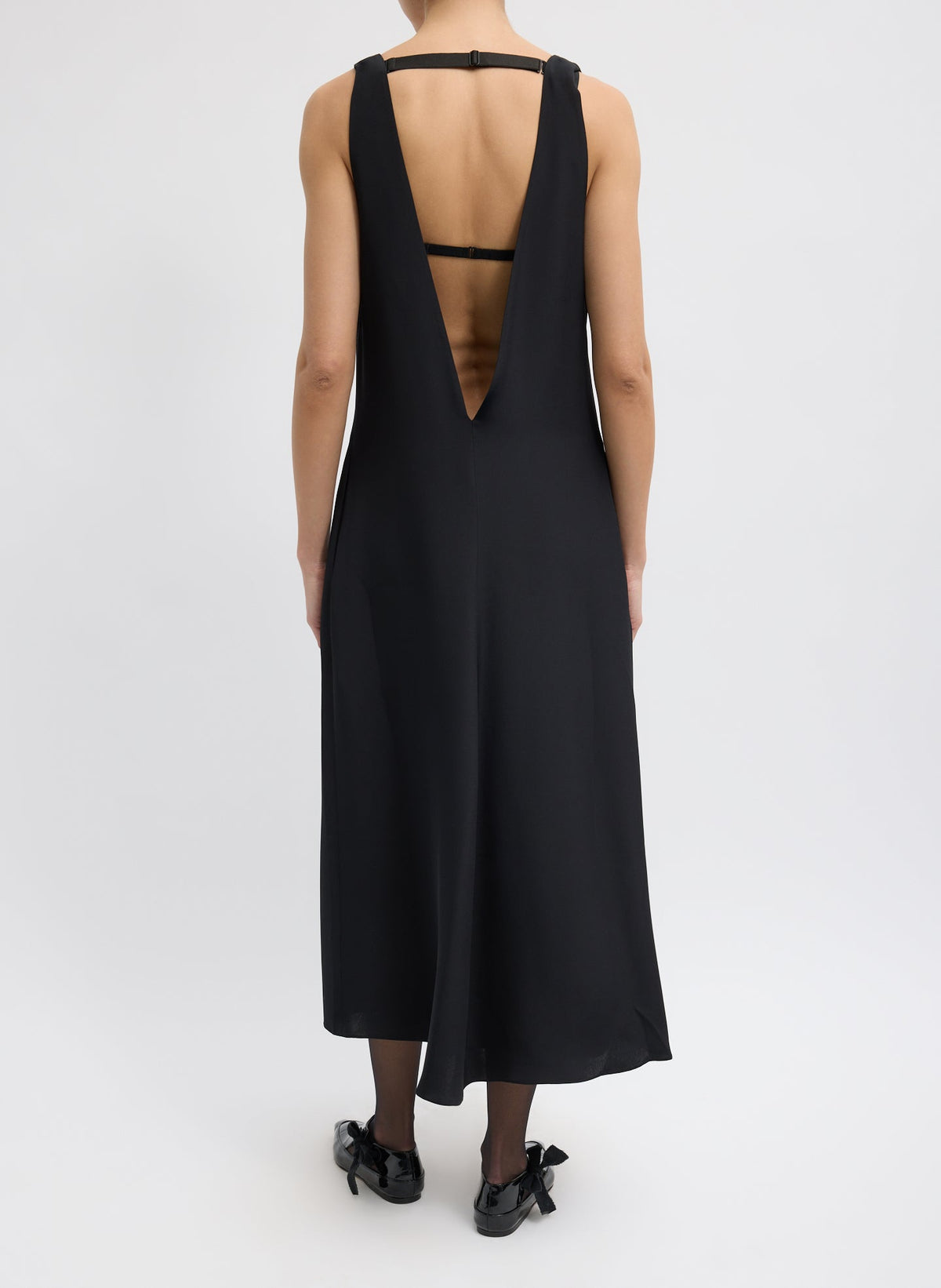 4-Ply Silk V-Neck Dress With Bra | Tibi Top Pick