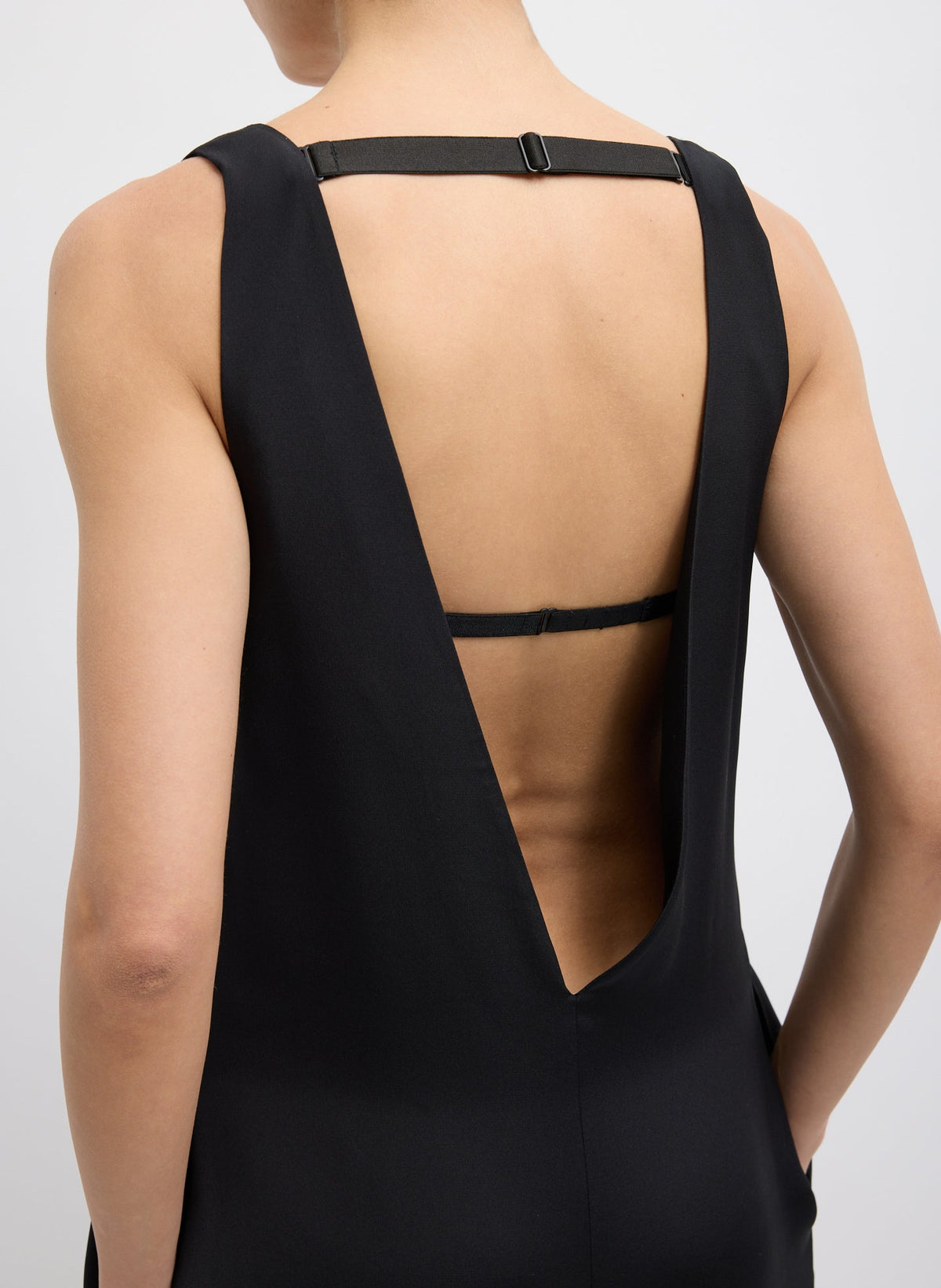 4-Ply Silk V-Neck Dress With Bra | Tibi Top Pick