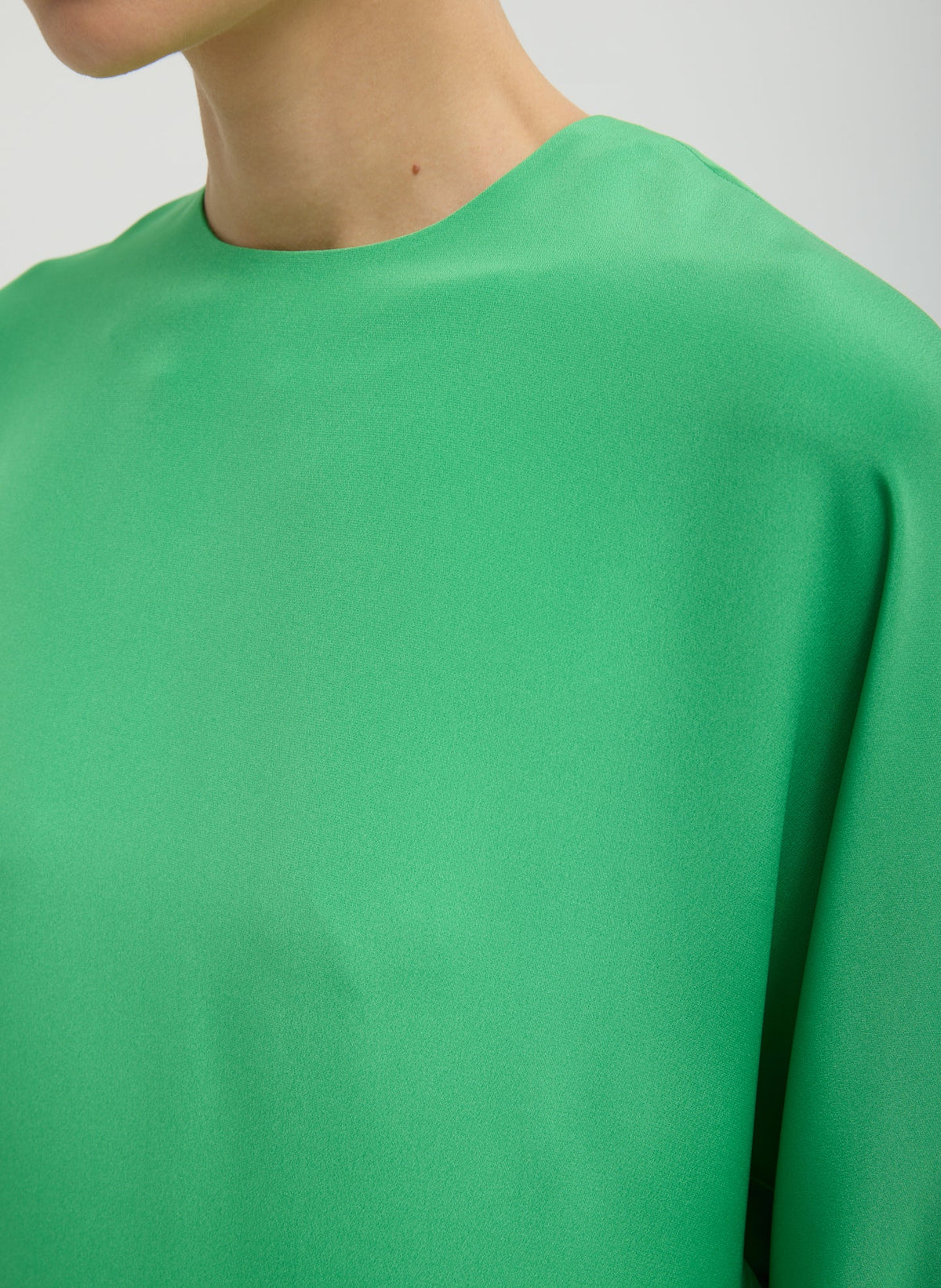 4-Ply Silk Long Sleeve Cocoon Dress | Tibi Trending
