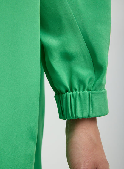 4-Ply Silk Long Sleeve Cocoon Dress | Tibi Trending