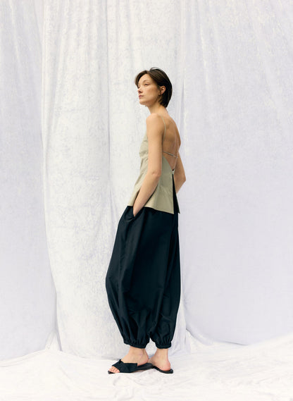 Eco Poplin Strappy Open Back Top | Tibi Hot Sale