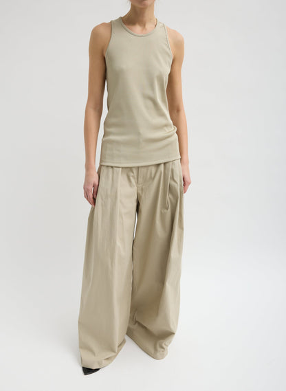 Stretch Luxe Ribbed Tank Top | Tibi Best Seller