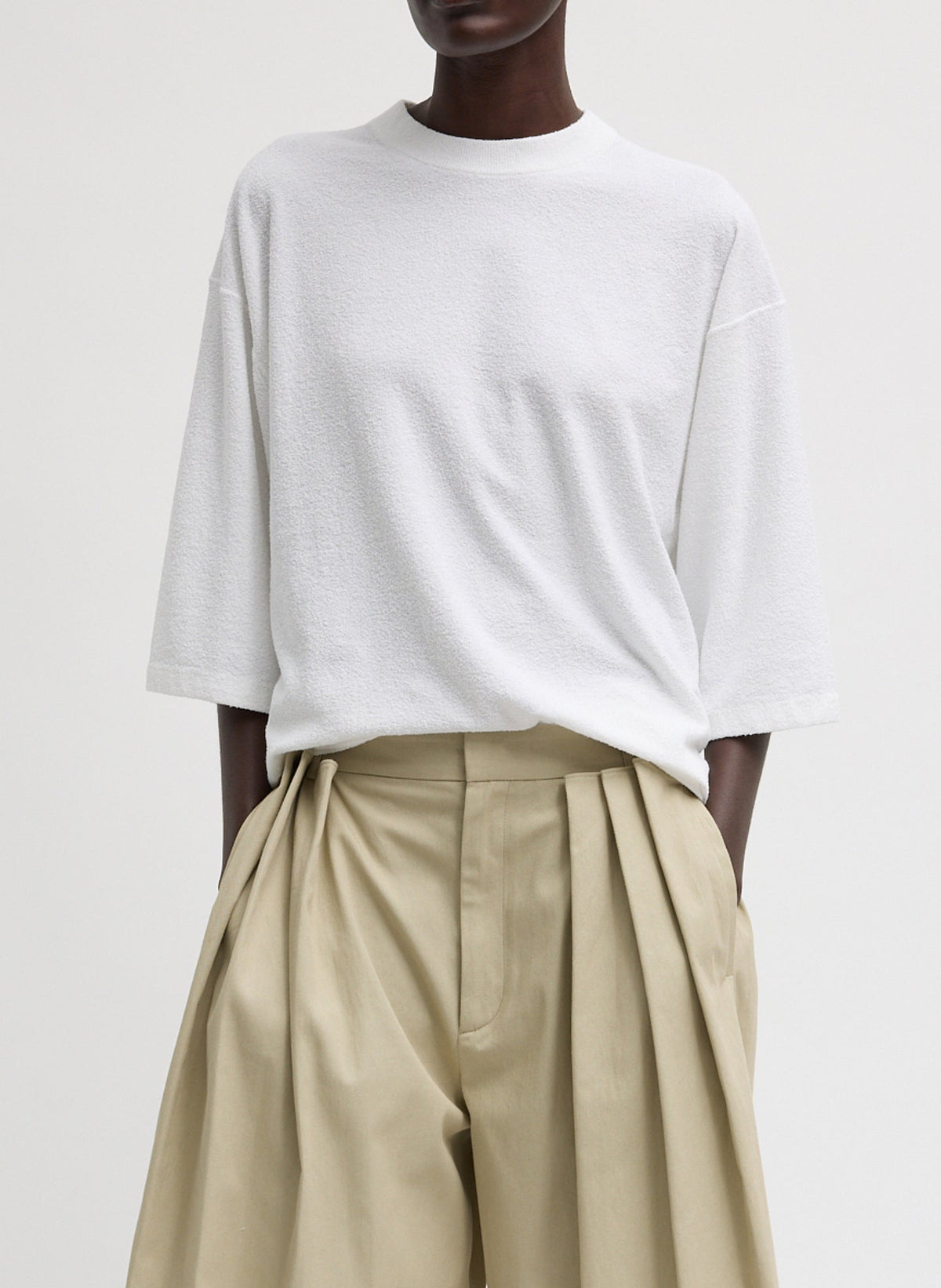 Sable Oversized Easy T-Shirt | Tibi Everyday