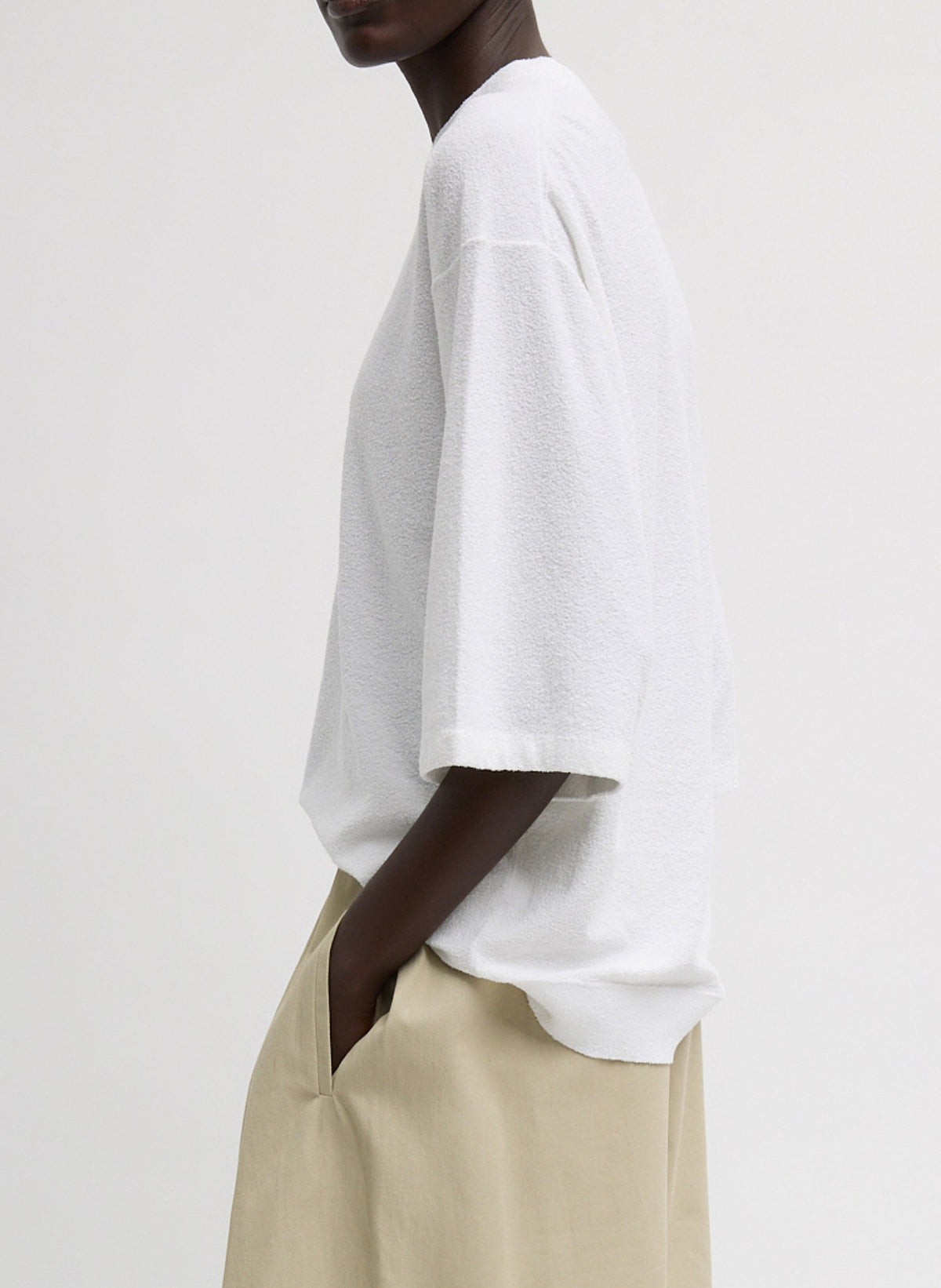 Sable Oversized Easy T-Shirt | Tibi Everyday