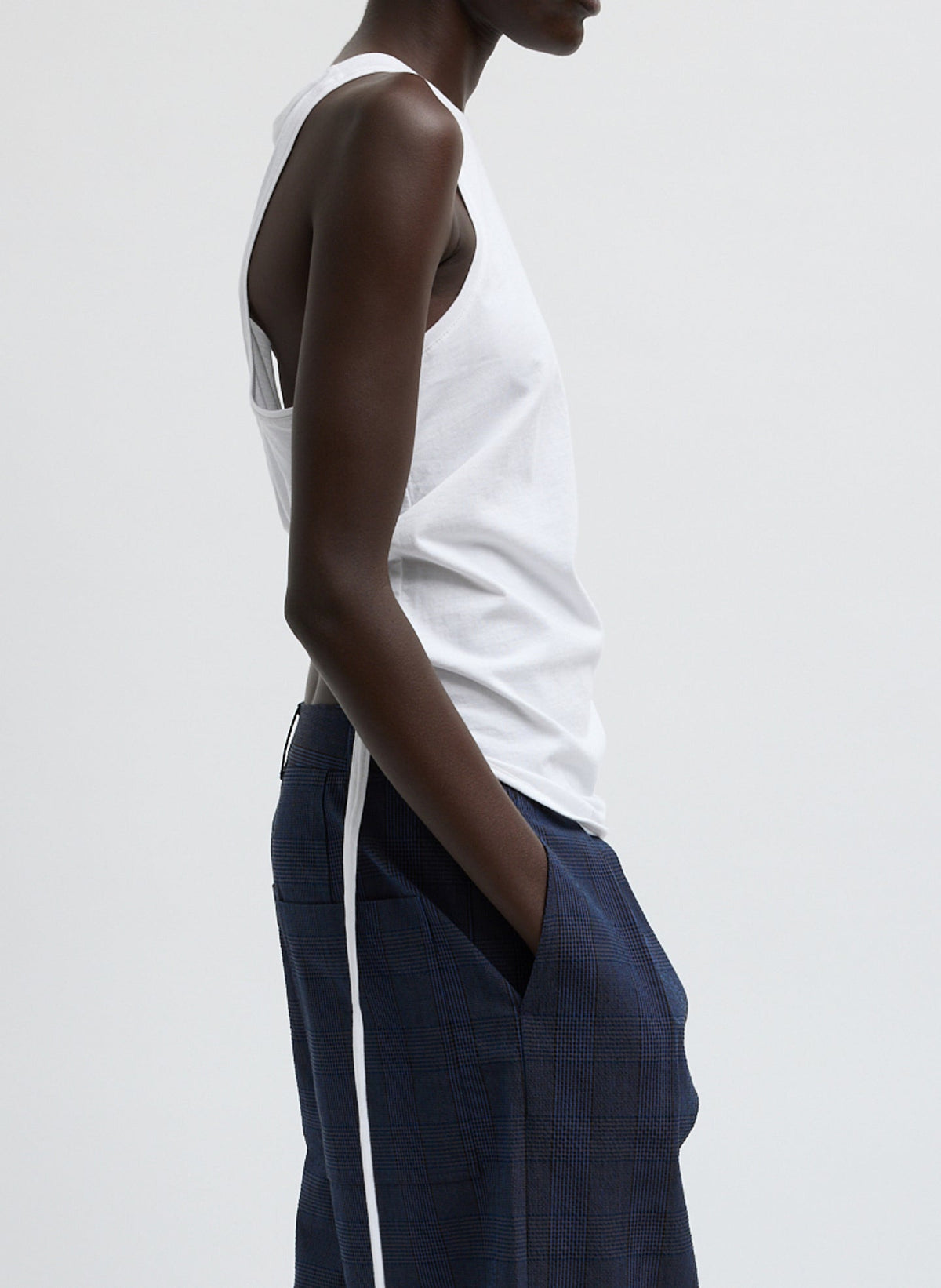 Shirred Back Tank | Tibi Great Value