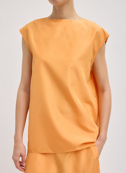 Summer Nylon Sleeveless Cocoon Top | Tibi Hot Sale