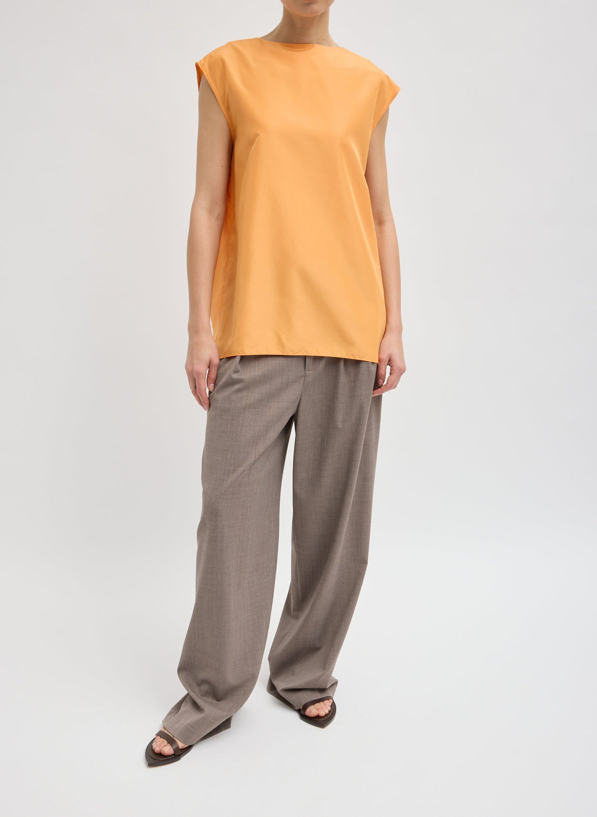 Summer Nylon Sleeveless Cocoon Top | Tibi Hot Sale