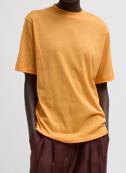 Sheer Crepe Knit Mock Unisex T-Shirt | Tibi Latest