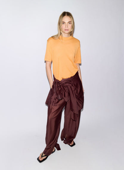Sheer Crepe Knit Mock Unisex T-Shirt | Tibi Latest