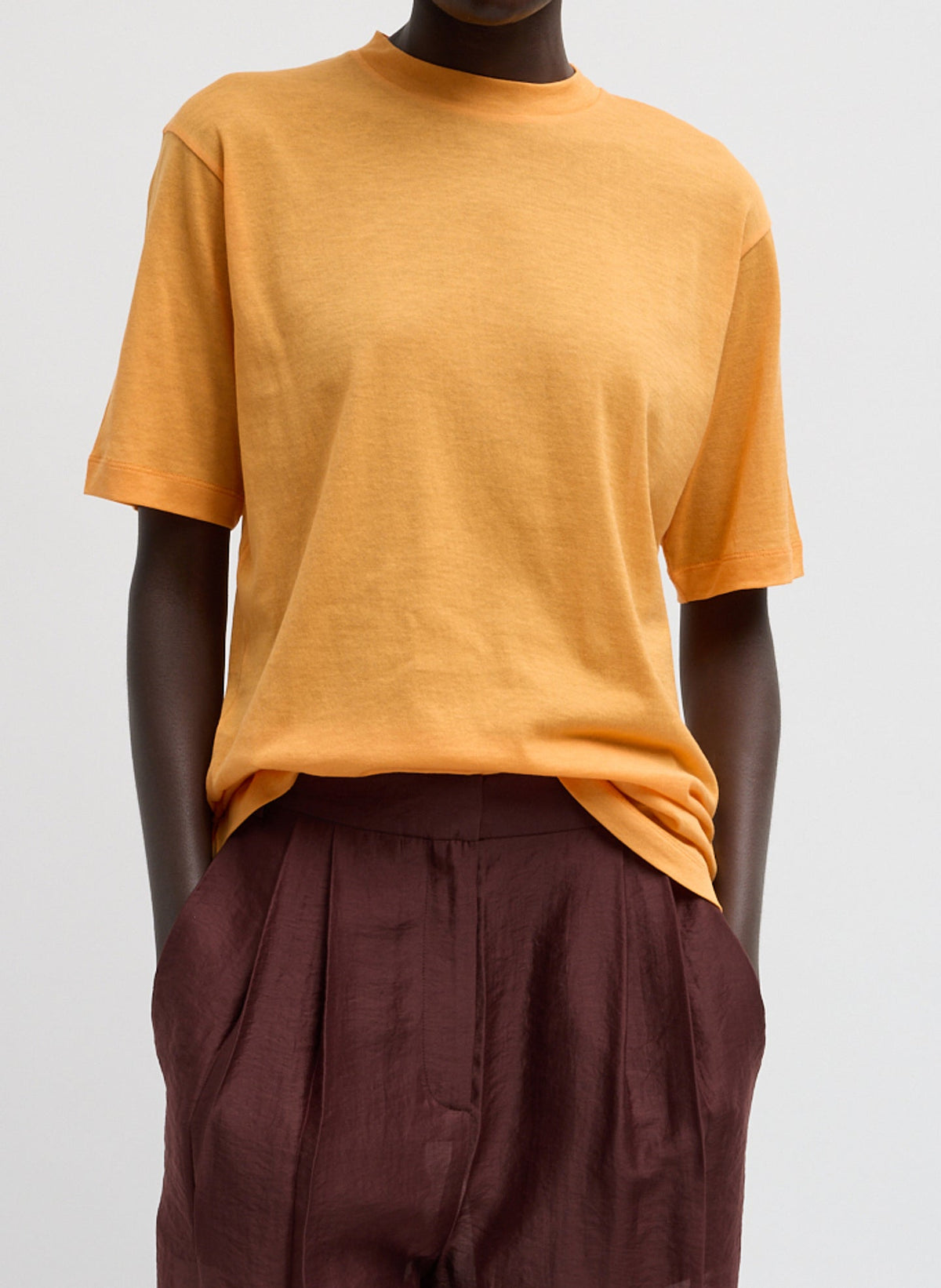 Sheer Crepe Knit Mock Unisex T-Shirt | Tibi Latest